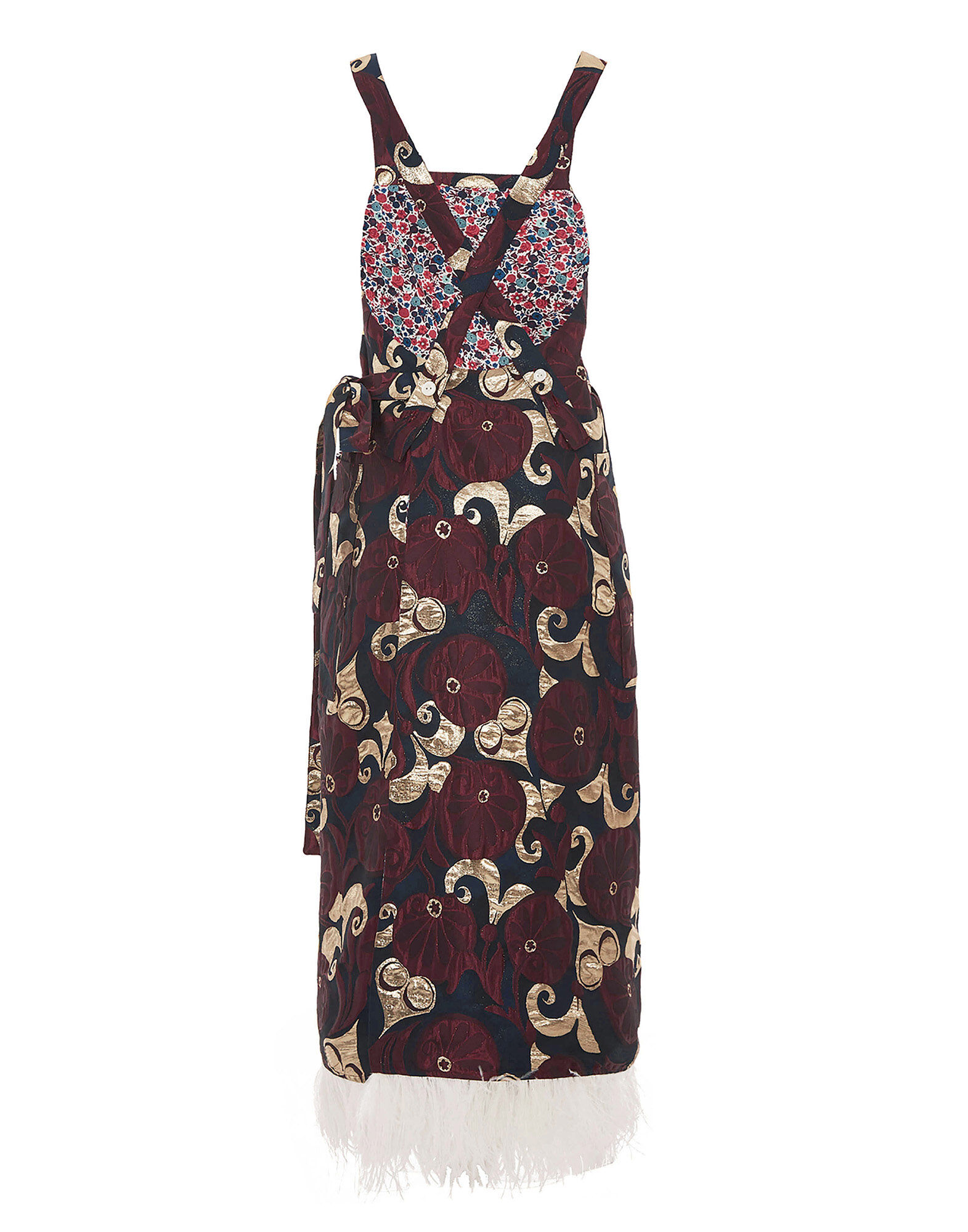 Apron Dress La DoubleJ: Moonflower Gold Apron Dress La DoubleJ: Moonflower Gold DRE0572JCQ051