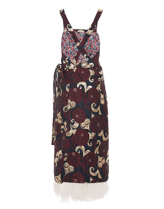Apron Dress La DoubleJ: Moonflower Gold Apron Dress La DoubleJ: Moonflower Gold DRE0572JCQ051