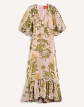 Eve-Ning V Dress La DoubleJ: Coven Pink DRE0867CHF008