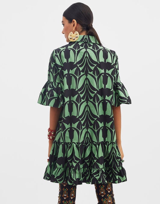 Choux Dress La DoubleJ: Papyrus Green DRE0205COT015