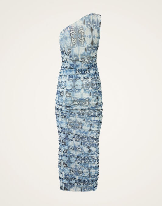 One Shoulder Bandage Dress La DoubleJ: Cocoon Blue One Shoulder Bandage Dress La DoubleJ: Cocoon Blue DRE1072TUL003