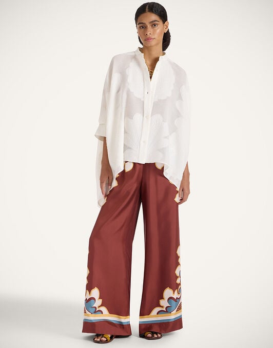 Foulard Shirt La DoubleJ: Pineapple Lace Foulard Shirt La DoubleJ: Pineapple Lace SHI0167LAC008