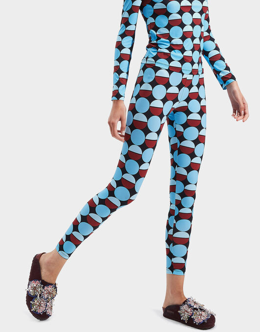 Leggings LaDoubleJ: Sfere Azzurro TRO0013JER005