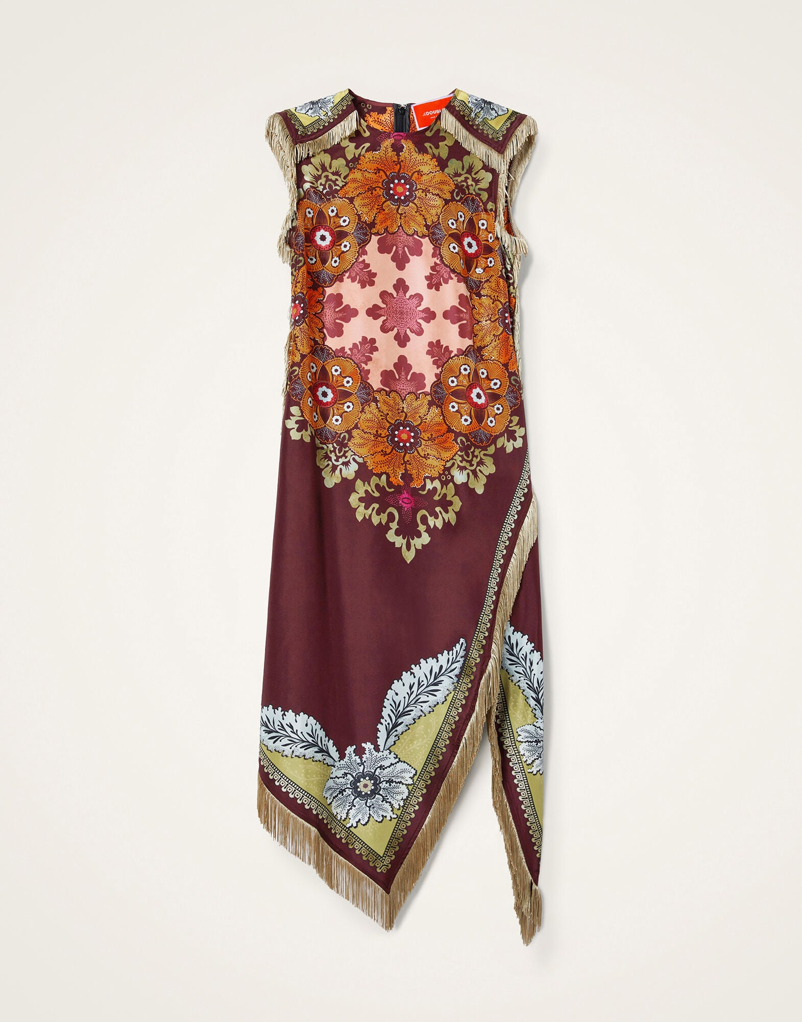 Scarf Dress La DoubleJ: Bounty Placée Burgundy Scarf Dress La DoubleJ: Bounty Placée Burgundy DRE0964SIL009