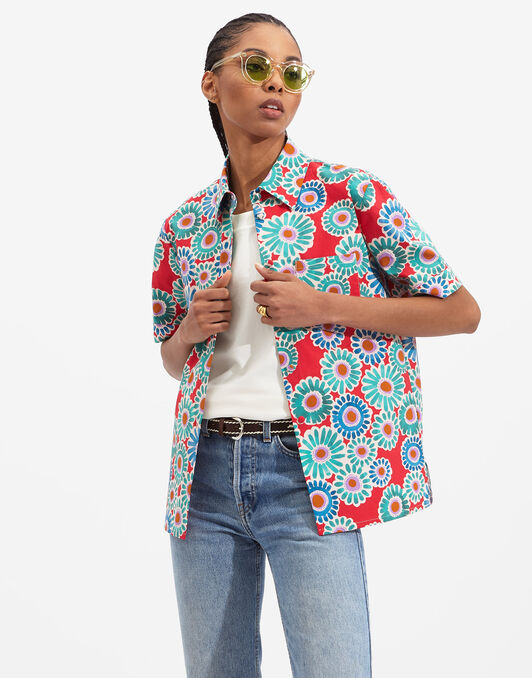 Clerk Shirt La DoubleJ: Crazy Daisy Clerk Shirt La DoubleJ: Crazy Daisy SHI0020COT020