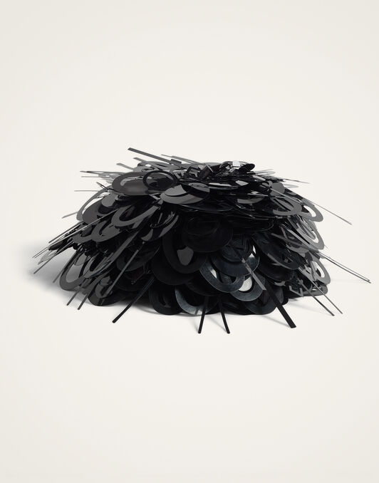 Paillette Hat La DoubleJ: Solid Black Paillette Hat La DoubleJ: Solid Black HAT0045PAI019
