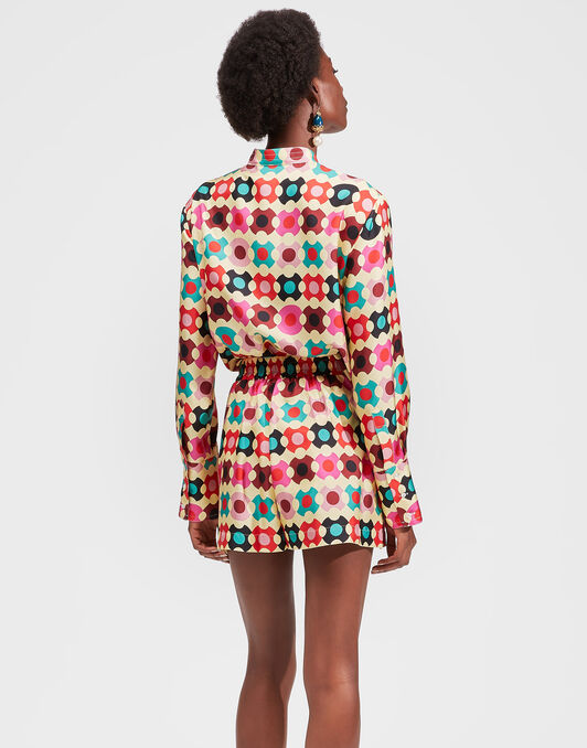 Portofino Shirt La DoubleJ: Groovy Dot Giallo Portofino Shirt LaDoubleJ: Groovy Dot Giallo SHI0046SIL001