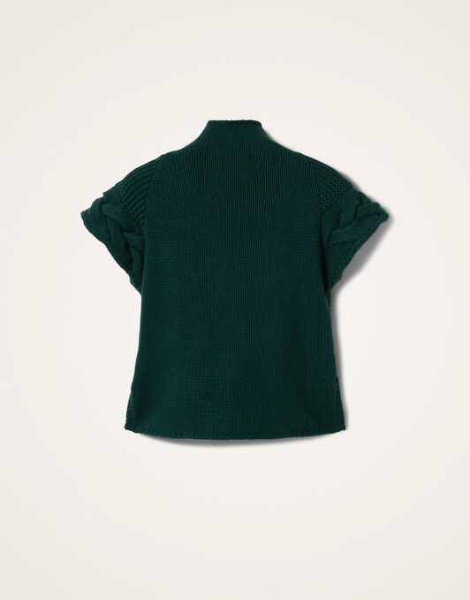 Portrait Top La DoubleJ: Solid Green PUL0204KNI120