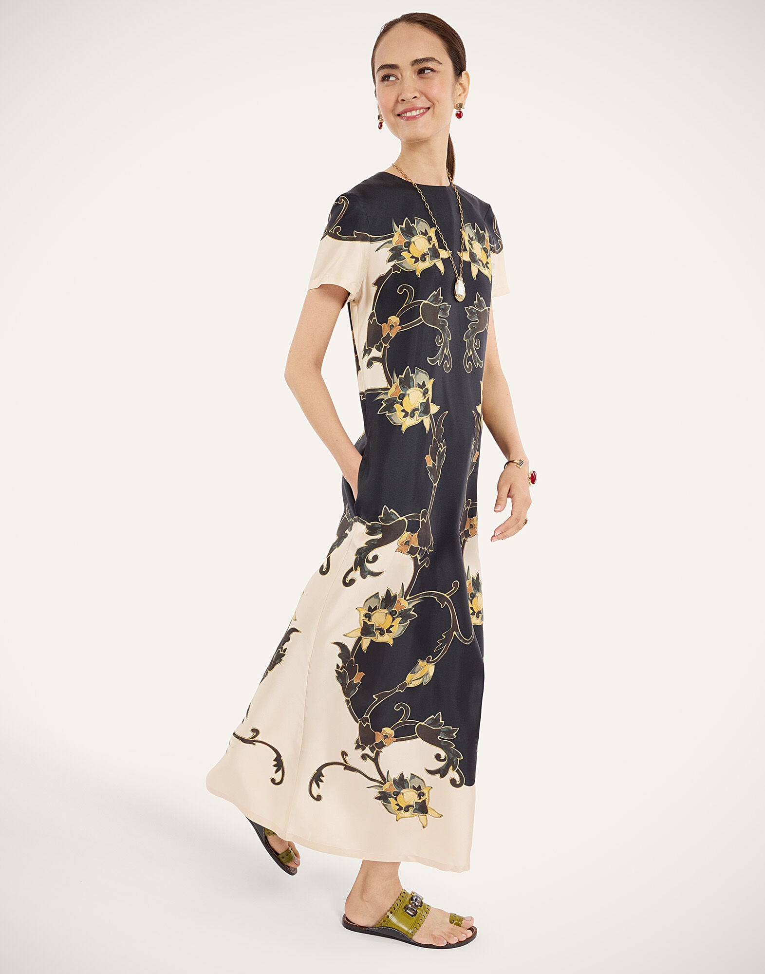 Swing Dress La DoubleJ: Buttercup Placée Black Swing Dress La DoubleJ: Buttercup Placée Black DRE0128SIL001
