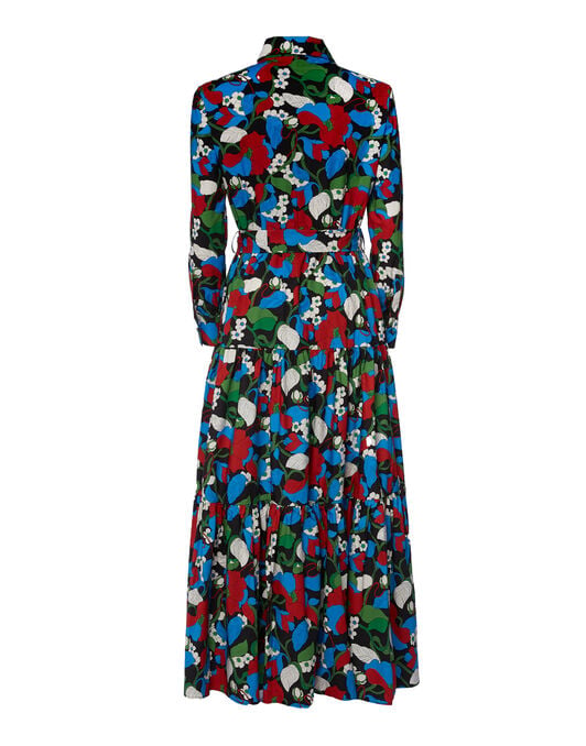 Bellini Dress La DoubleJ: Vines Black DRE0016COT001