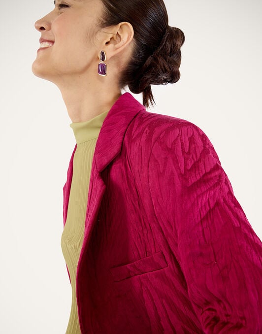 Luckycharm Jacket La DoubleJ: Animalier Raspberry Luckycharm Jacket La DoubleJ: Animalier Raspberry JAC0199JCQ118