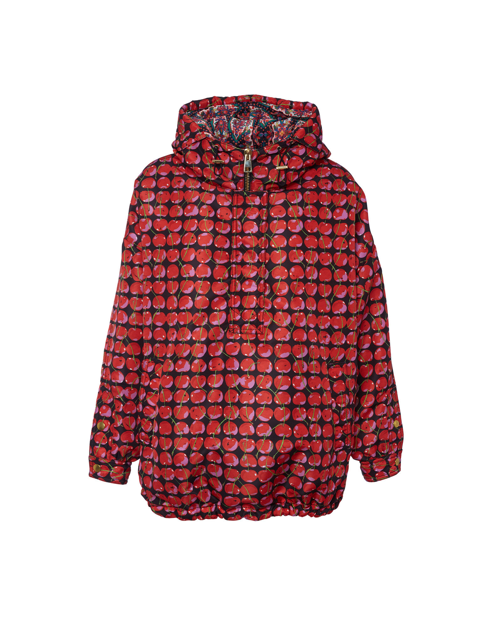 Anorak Jacket La DoubleJ: Black Cherries Anorak Jacket La DoubleJ: Black Cherries DOW0009FAI001