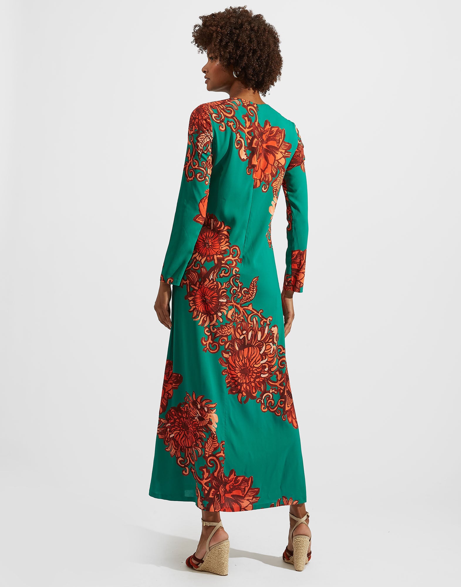 Long Sleeve Swing Dress La DoubleJ: Anemone Ghirlanda Long Sleeve Swing Dress La DoubleJ: Anemone Ghirlanda DRE0184VIS001