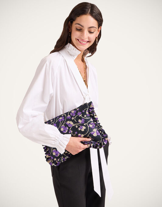 Hand Pochette La DoubleJ: Honeysuckle Black BAG0059JCQ128