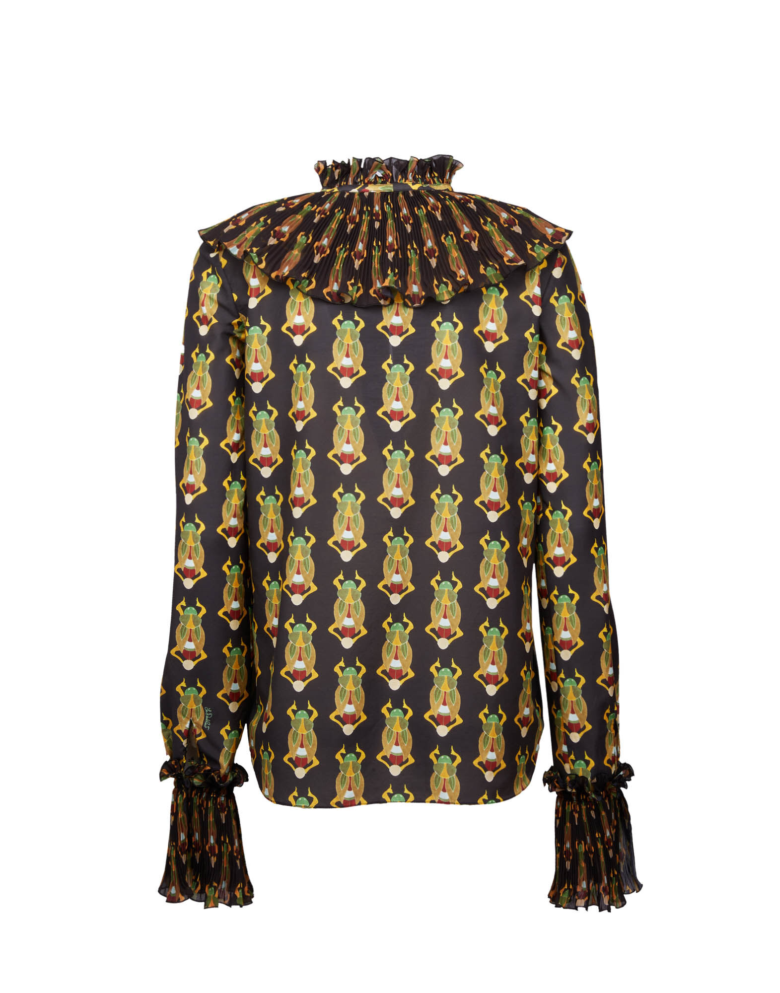 Nefertiti Shirt La DoubleJ: Scarab Black SHI0081SIL010