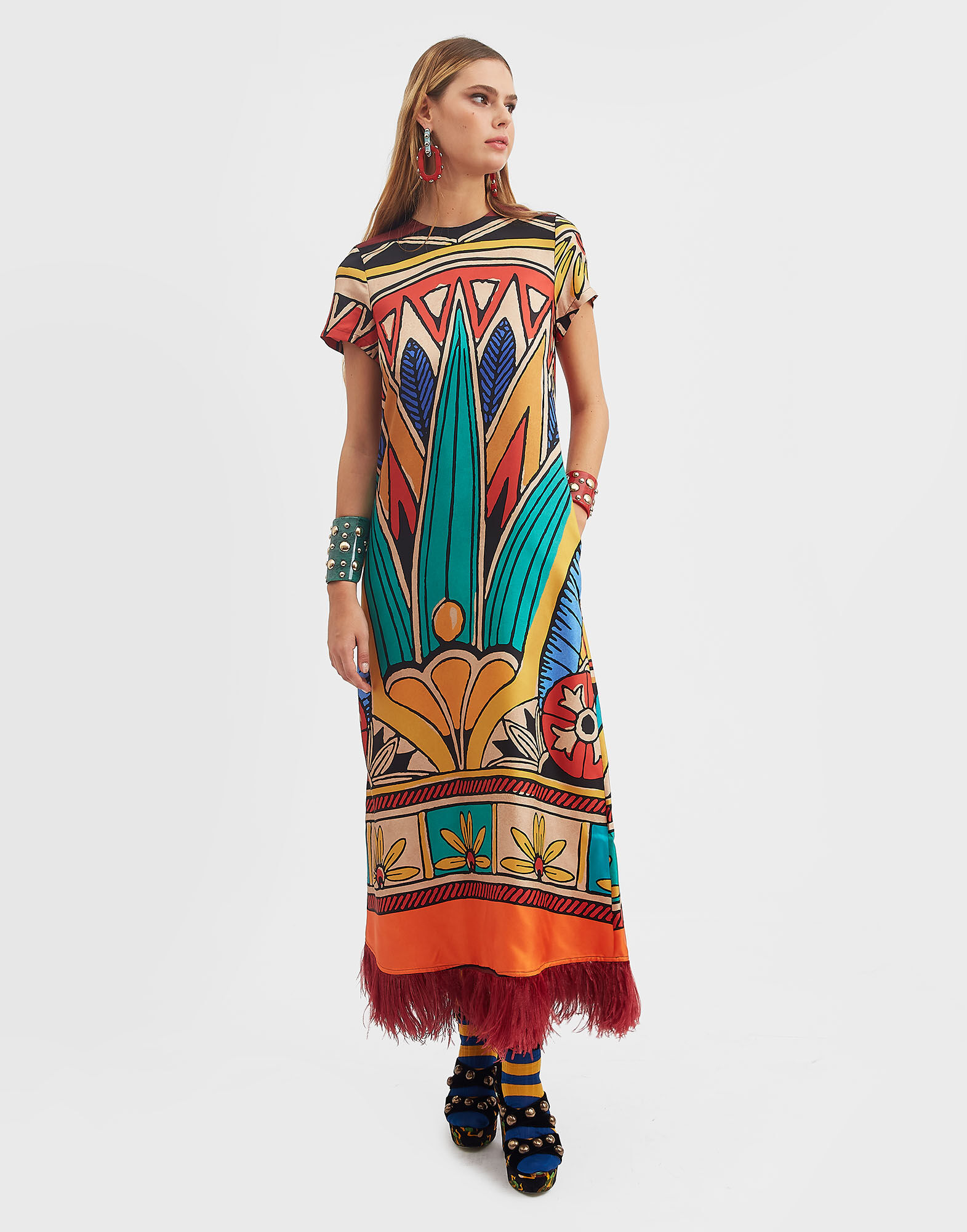 Swing Dress La DoubleJ: Philae Placée Swing Dress La DoubleJ: Philae Placée DRE0864SIL026