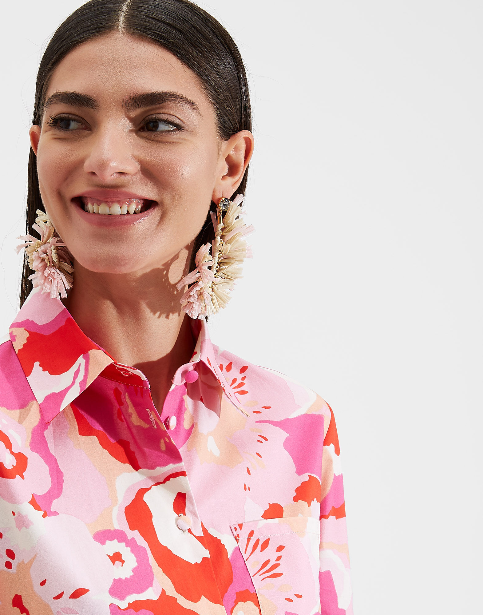 Clerk Shirt La DoubleJ: Peonia Rosa Clerk Shirt LaDoubleJ: Peonia Rosa SHI0020COT020