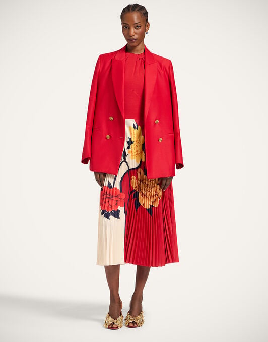 Jagger Jacket La DoubleJ: Solid Red Jagger Jacket La DoubleJ: Solid Red JAC0148WOL035