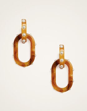 Nefertiti Double Earrings La DoubleJ: Solid Rust EAR0041POL007