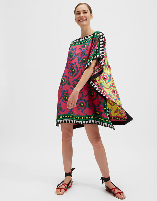 Scarf Dress LaDoubleJ: Cartwheel Fuxia DRE0223SIL006