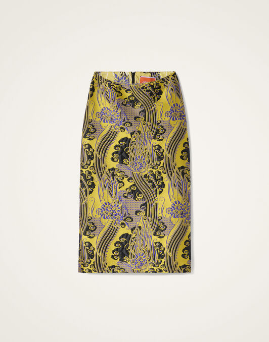 Pencil Skirt La DoubleJ: Atlantis Yellow Pencil Skirt La DoubleJ: Atlantis Yellow SKI0011JCQ127