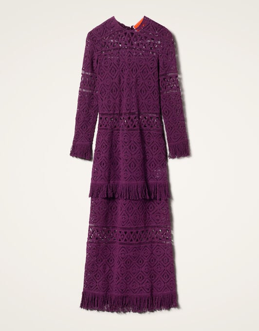 Lacey Long Sleeve Swing Dress La DoubleJ: Plaza Purple DRE0681JCQ080
