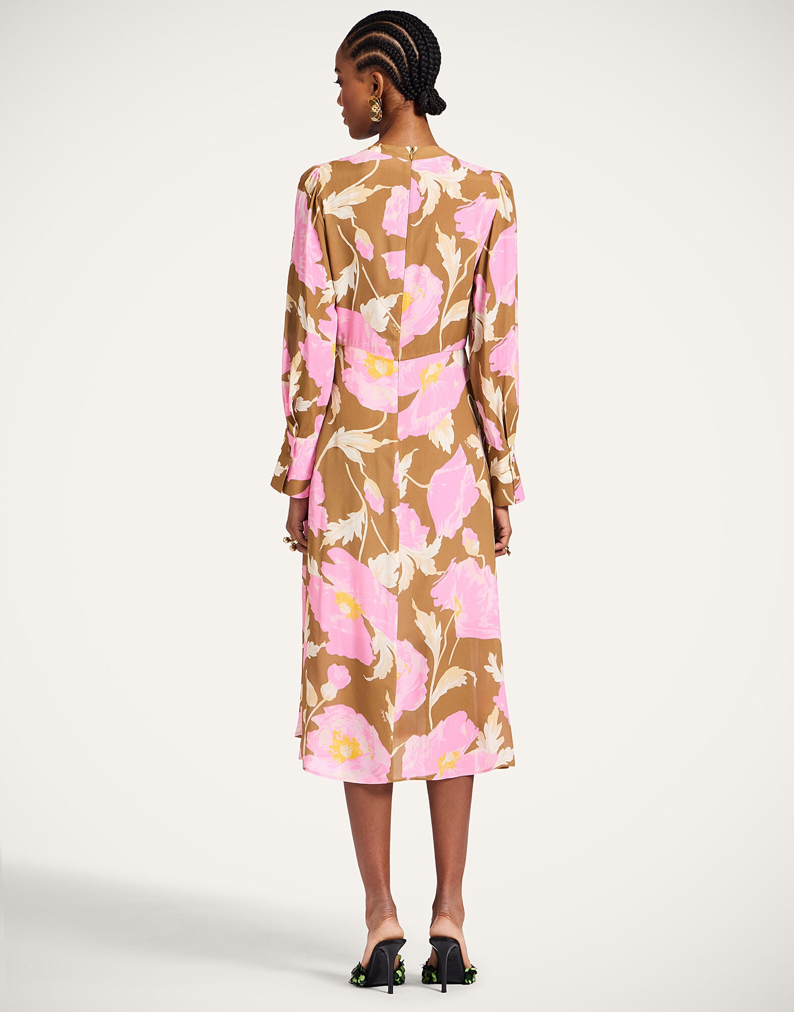 Eve Midi Dress La DoubleJ: Sylph Khaki Eve Midi Dress La DoubleJ: Sylph Khaki DRE0808VIS019