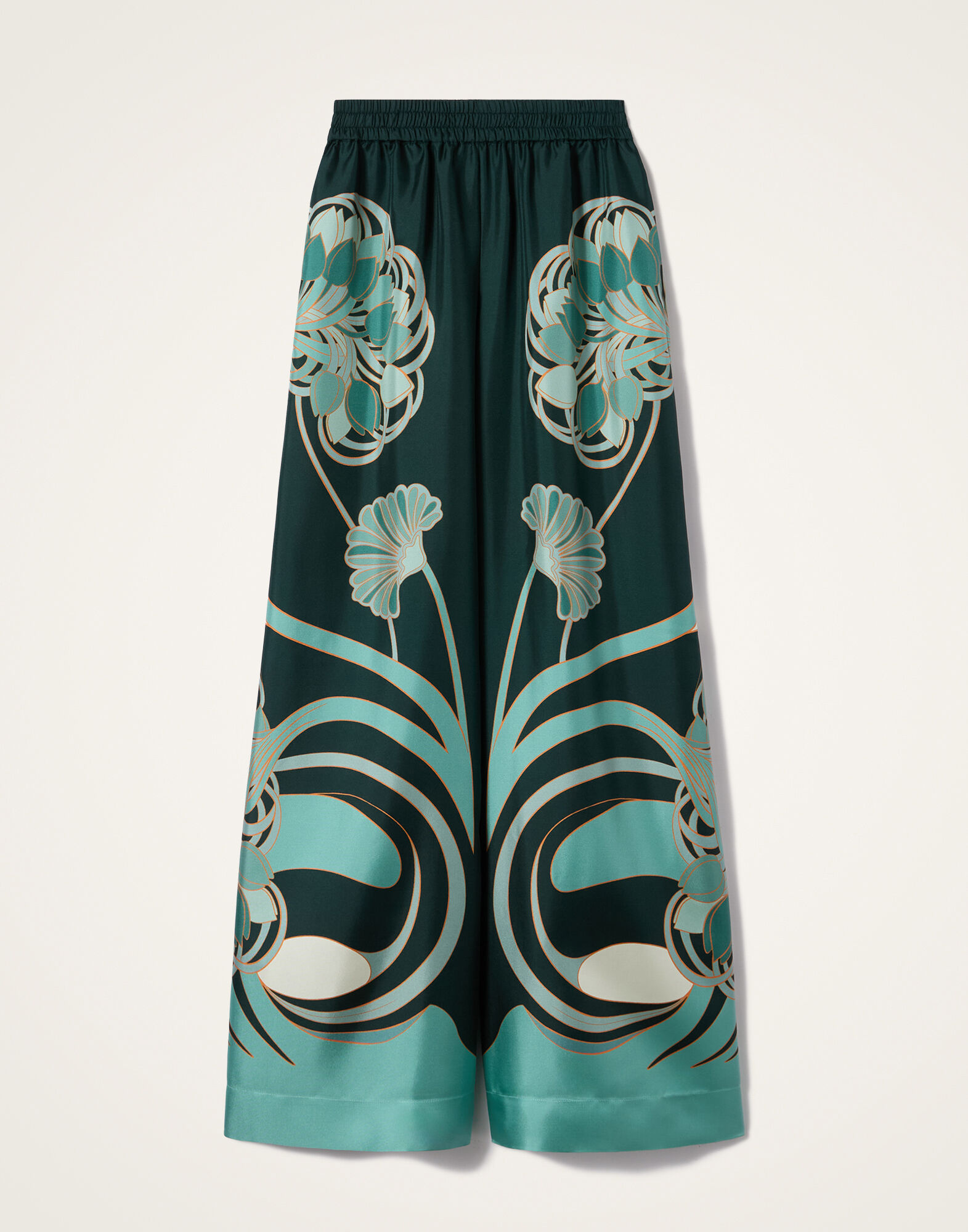 Palazzo Pants La DoubleJ: Blooming Tulip Placée Dark Green TRO0026SIL006