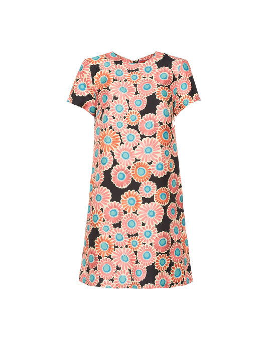 Mini Swing Dress La DoubleJ: Crazy Daisy Black Mini Swing Dress La DoubleJ: Crazy Daisy Black DRE0963SIL006
