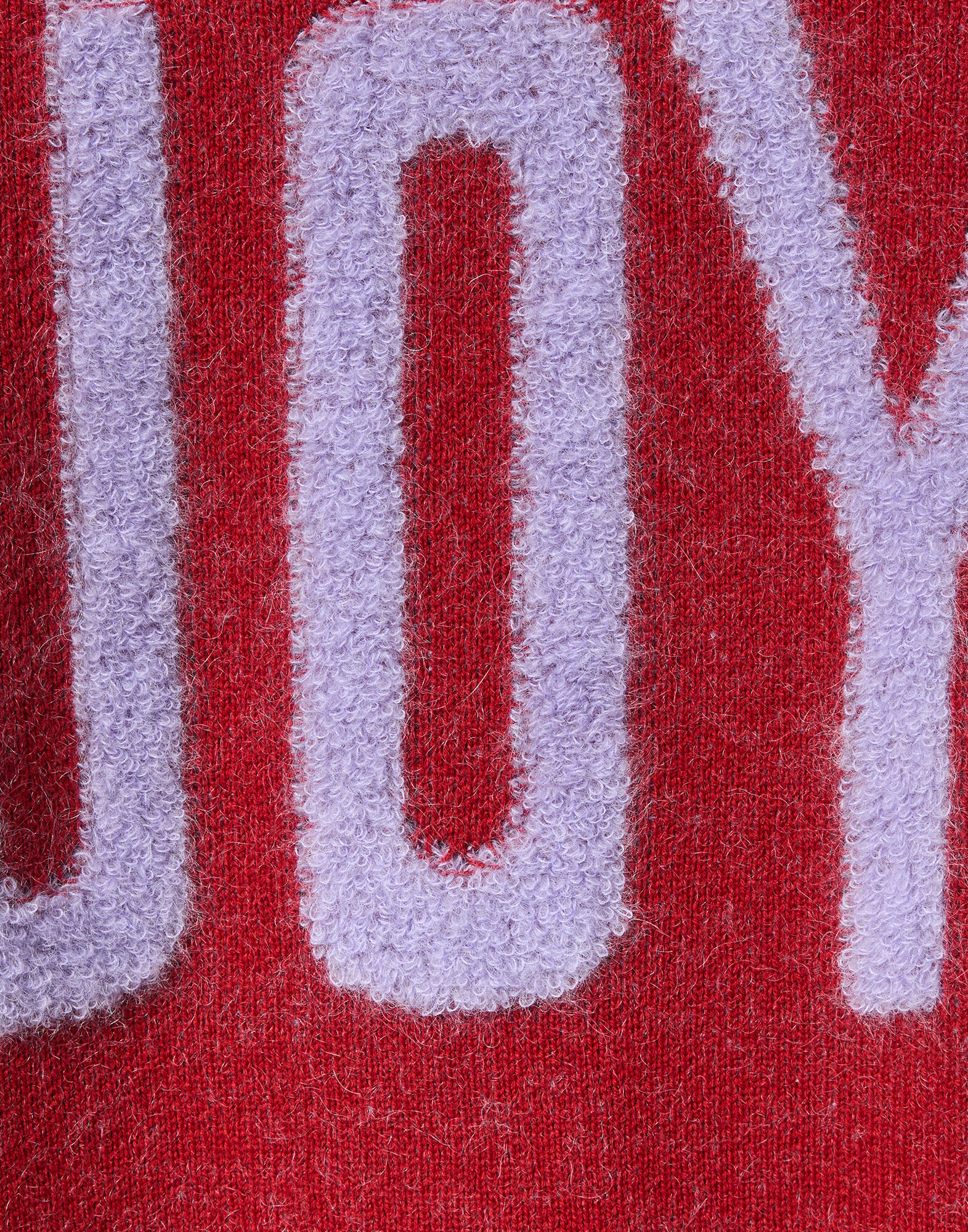 Joy Sweater La DoubleJ: Color Block Red & Lilac Joy Sweater La DoubleJ: Color Block Red & Lilac PUL0248KNI156
