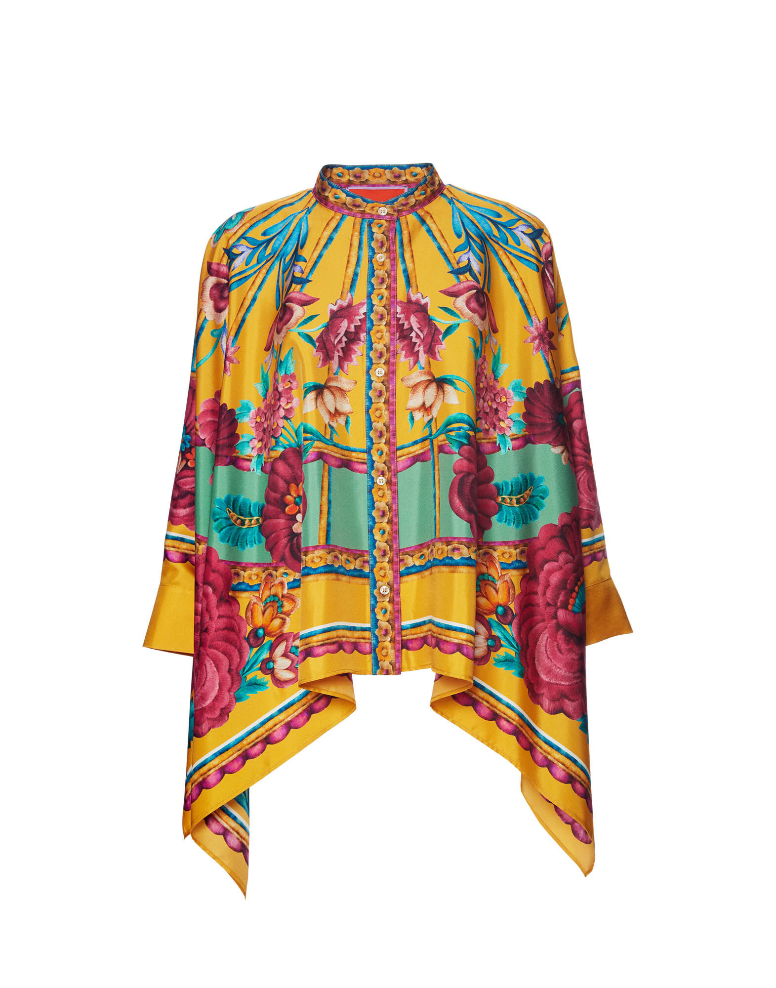 Foulard Shirt La DoubleJ: Zodiac Placée Marigold Foulard Shirt La DoubleJ: Zodiac Placée Marigold SHI0167LAC008