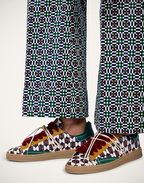 All Time Low Top La DoubleJ: Sfere Burgundy SHO0112LEA017