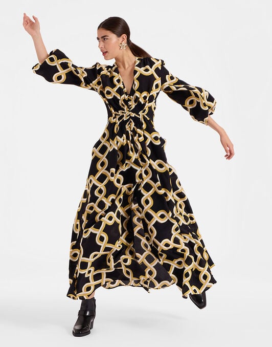 Long Camerino Dress La DoubleJ: Tackle Black Long Camerino Dress La DoubleJ: Tackle Black DRE0720CRE002
