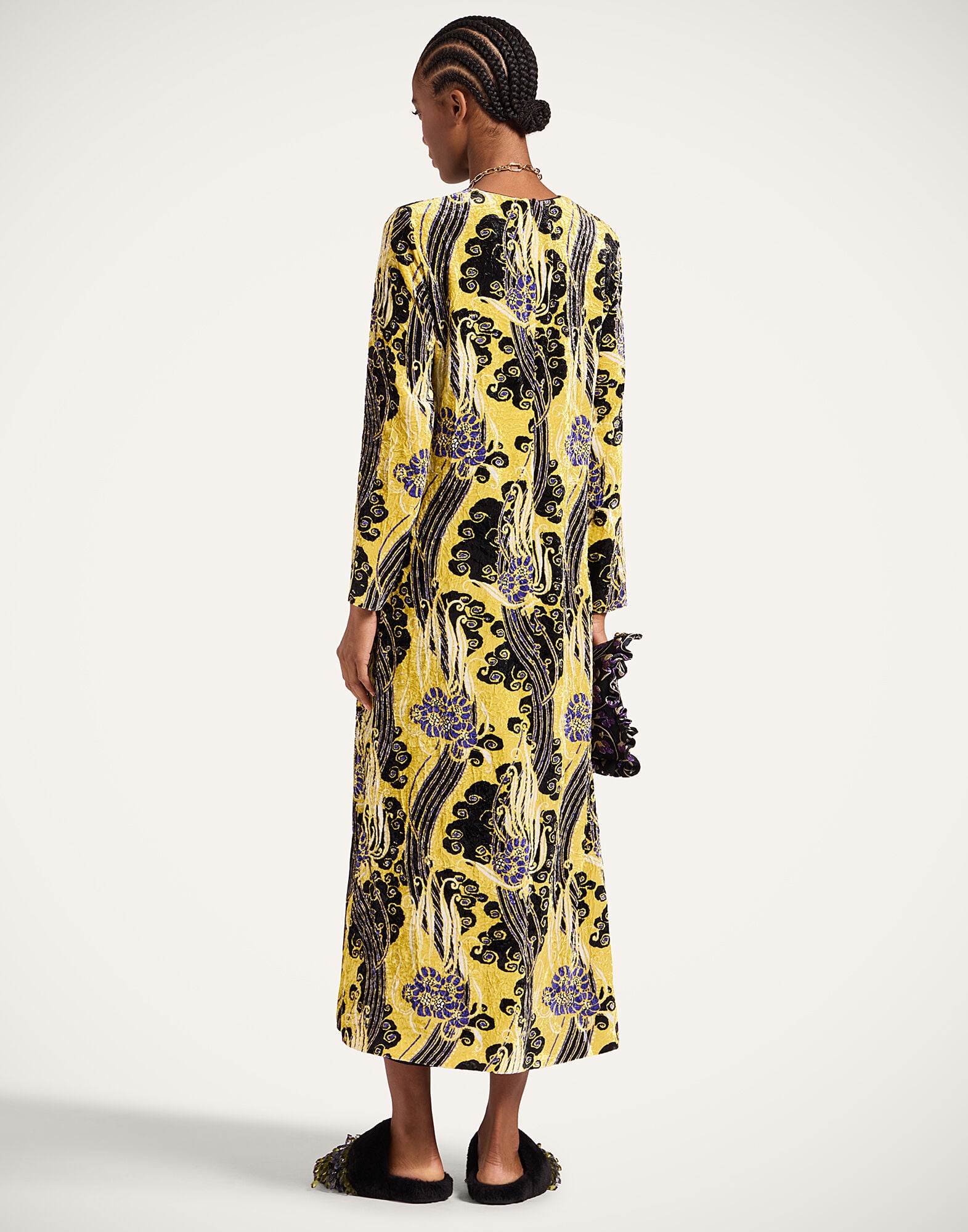 Long Sleeve Swing Dress La DoubleJ: Atlantis Yellow Long Sleeve Swing Dress La DoubleJ: Atlantis Yellow DRE0184VEL016