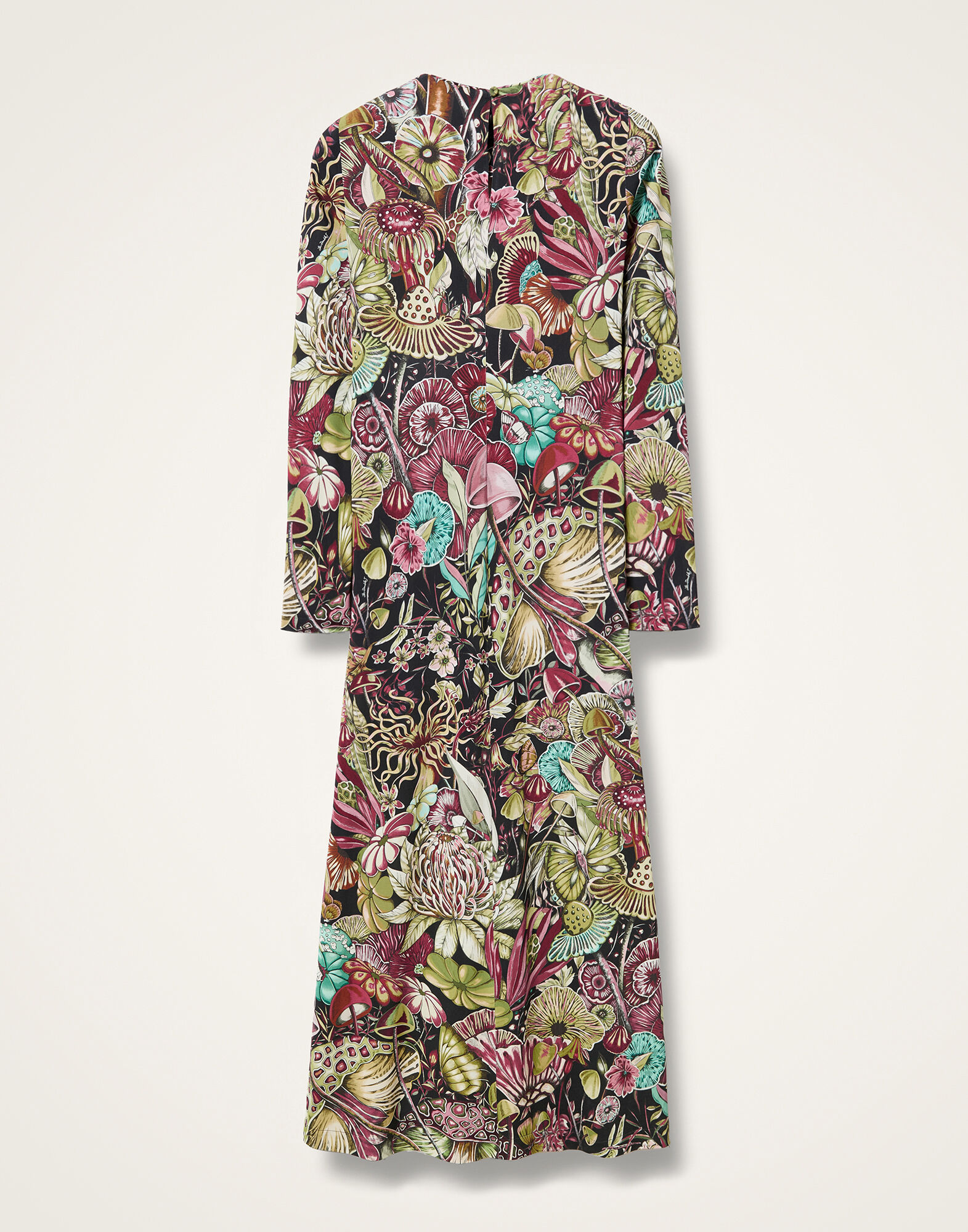 Long Sleeve Swing Dress La DoubleJ: Fun-Gi Green Long Sleeve Swing Dress La DoubleJ: Fun-Gi Green DRE0831JER027