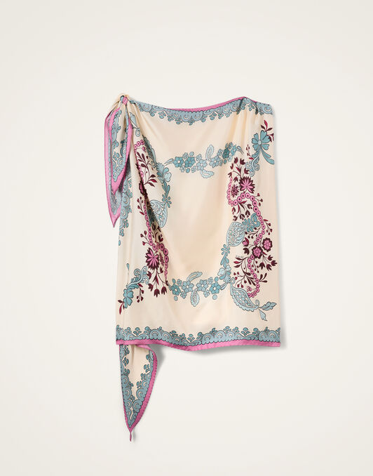 Full-On Foulard La DoubleJ: Wispy Placée Ivory Full-On Foulard La DoubleJ: Wispy Placée Ivory SCA0096SIL029