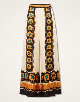 Palazzo Pants La DoubleJ: Daisychain Placée Orange TRO0026SIL006
