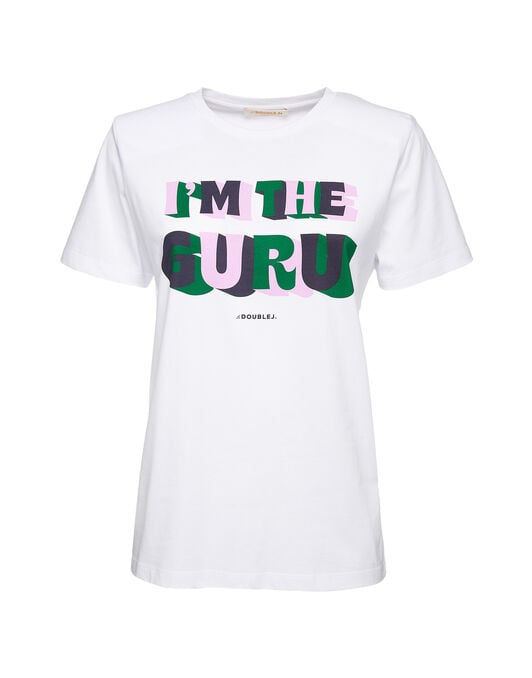 Slogan T-shirt La DoubleJ: I'm The Guru Slogan T-shirt LaDoubleJ: I'm The Guru SHI0031JER010