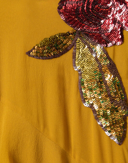 Naiad Dress La DoubleJ: Solid Dark Yellow DRE1012SIL025