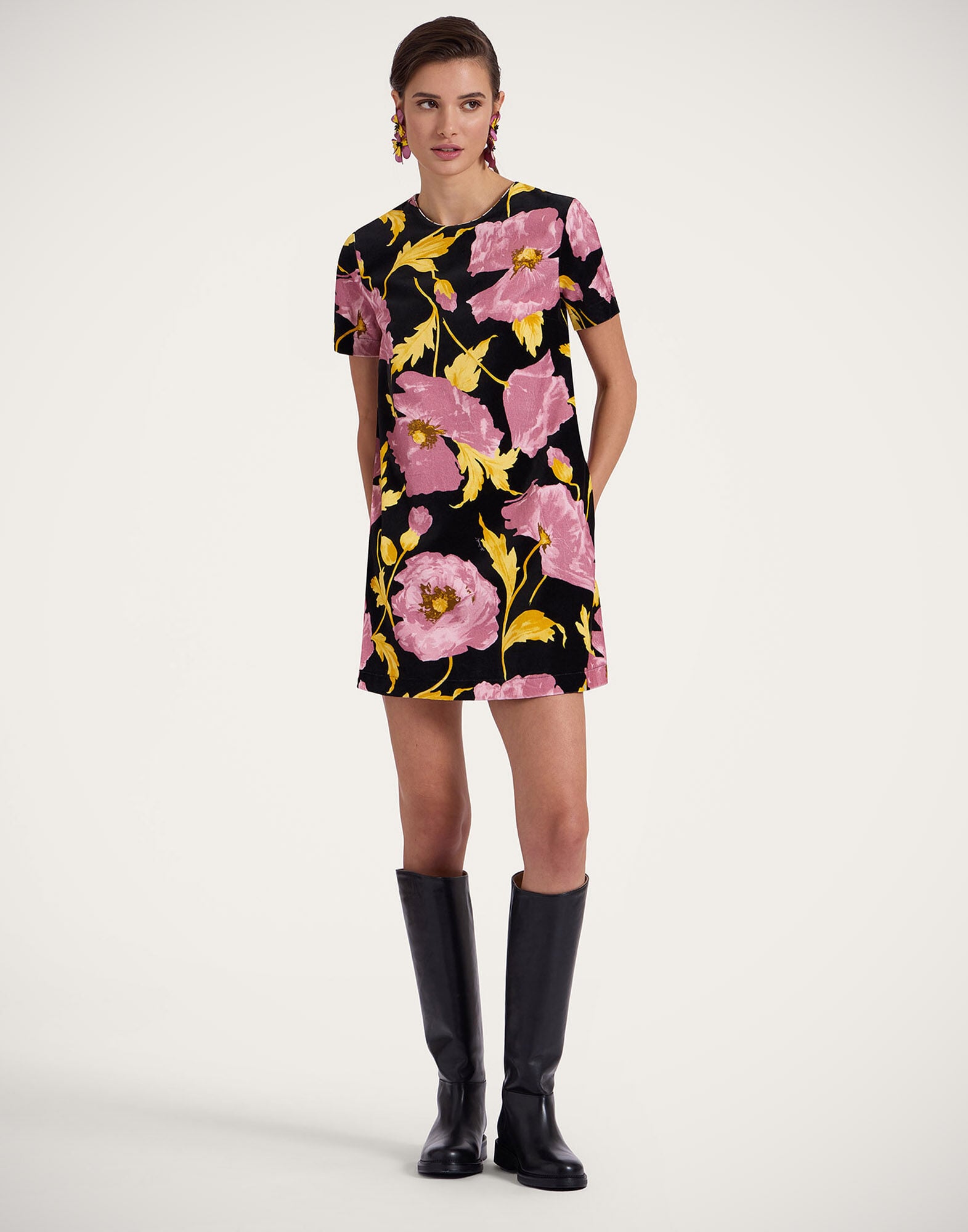 Mini Swing Dress La DoubleJ: Sylph Black Mini Swing Dress La DoubleJ: Sylph Black DRE0658VEL001