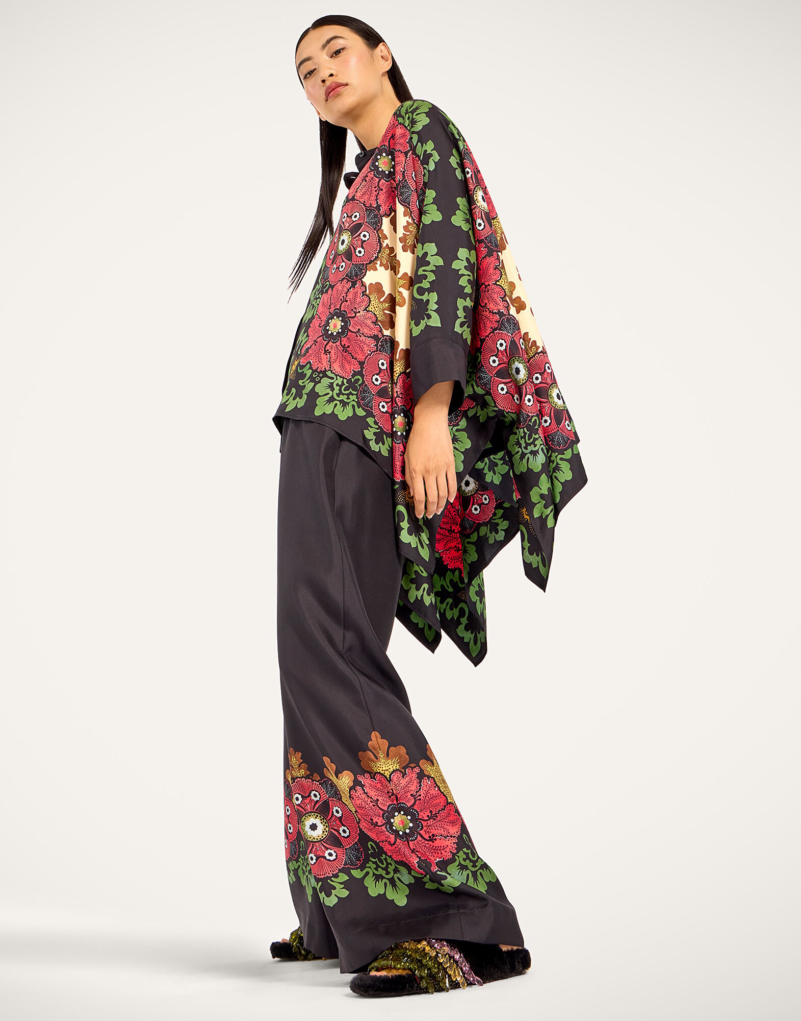 Palazzo Pants La DoubleJ: Bounty Placée Red TRO0026SIL006