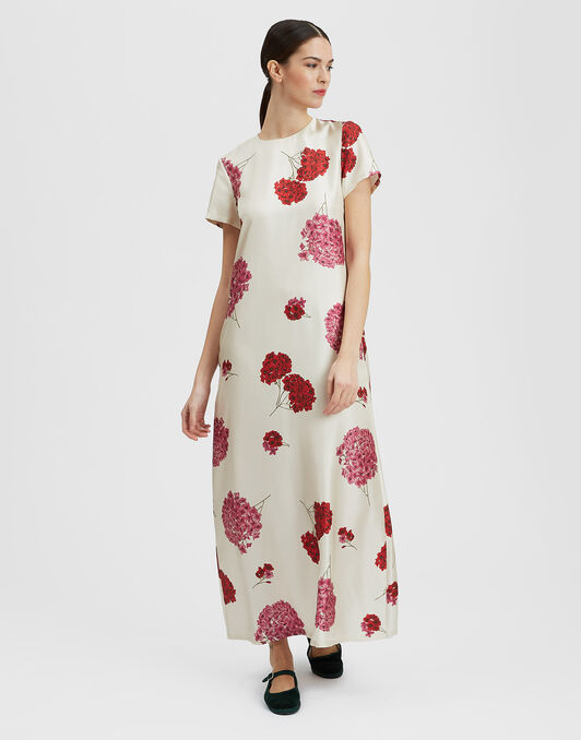 Swing Dress La DoubleJ: Ortensia White Swing Dress La DoubleJ: Ortensia White DRE0001SIL001