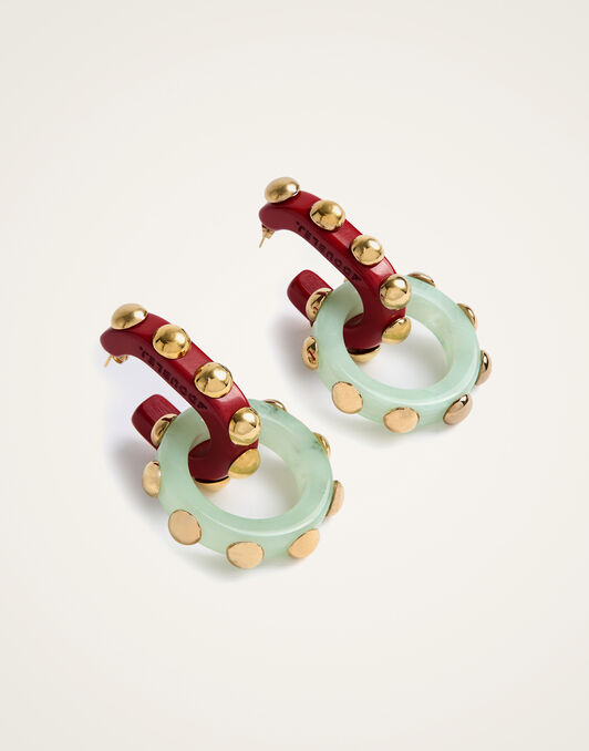 Double Hoop Earrings La DoubleJ: Solid Mint Double Hoop Earrings La DoubleJ: Solid Mint EAR0048POL004