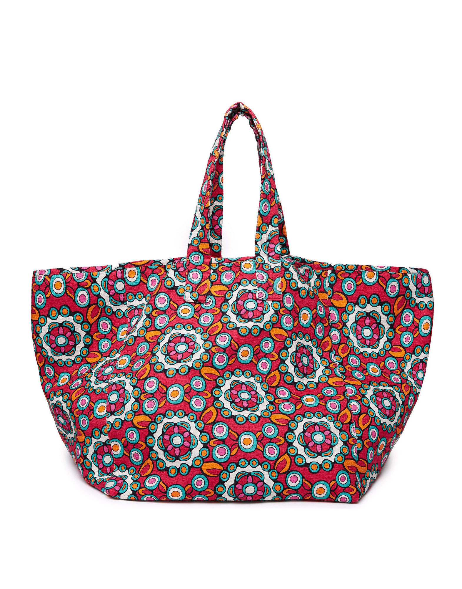 Reversible Tote La DoubleJ: Kaleidoscope Fuxia Reversible Tote LaDoubleJ: Kaleidoscope Fuxia BAG0022COT005