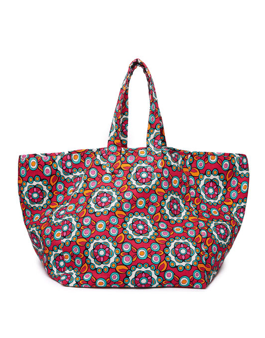 Reversible Tote La DoubleJ: Kaleidoscope Fuxia Reversible Tote LaDoubleJ: Kaleidoscope Fuxia BAG0022COT005