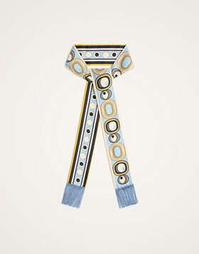 Skinny Scarf La DoubleJ: Sanctuary Placée Light Blue SCA0075SIL006