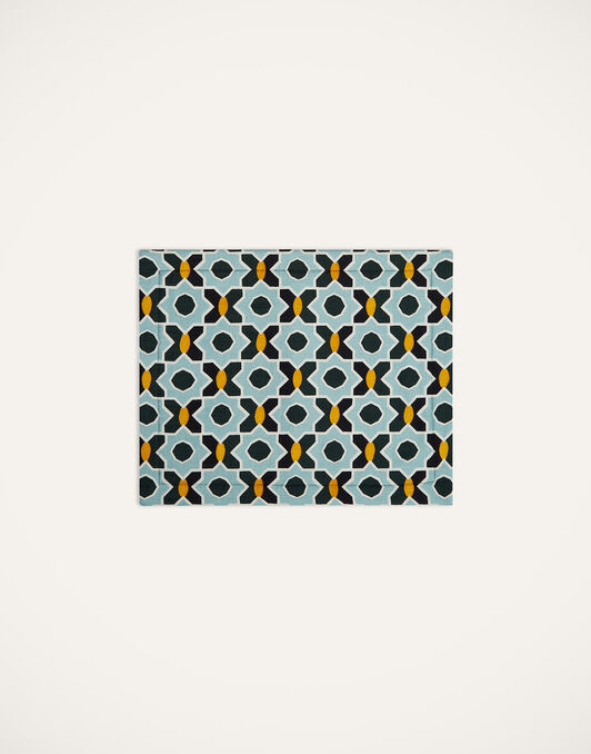 Placemat Set Of 2 La DoubleJ: Plaza Small Light Blue PMT0001COT005