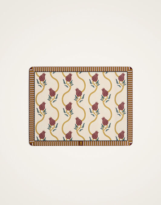 TV Placemats Set of 2 La DoubleJ: Melograno Ivory PMT0040CRK001