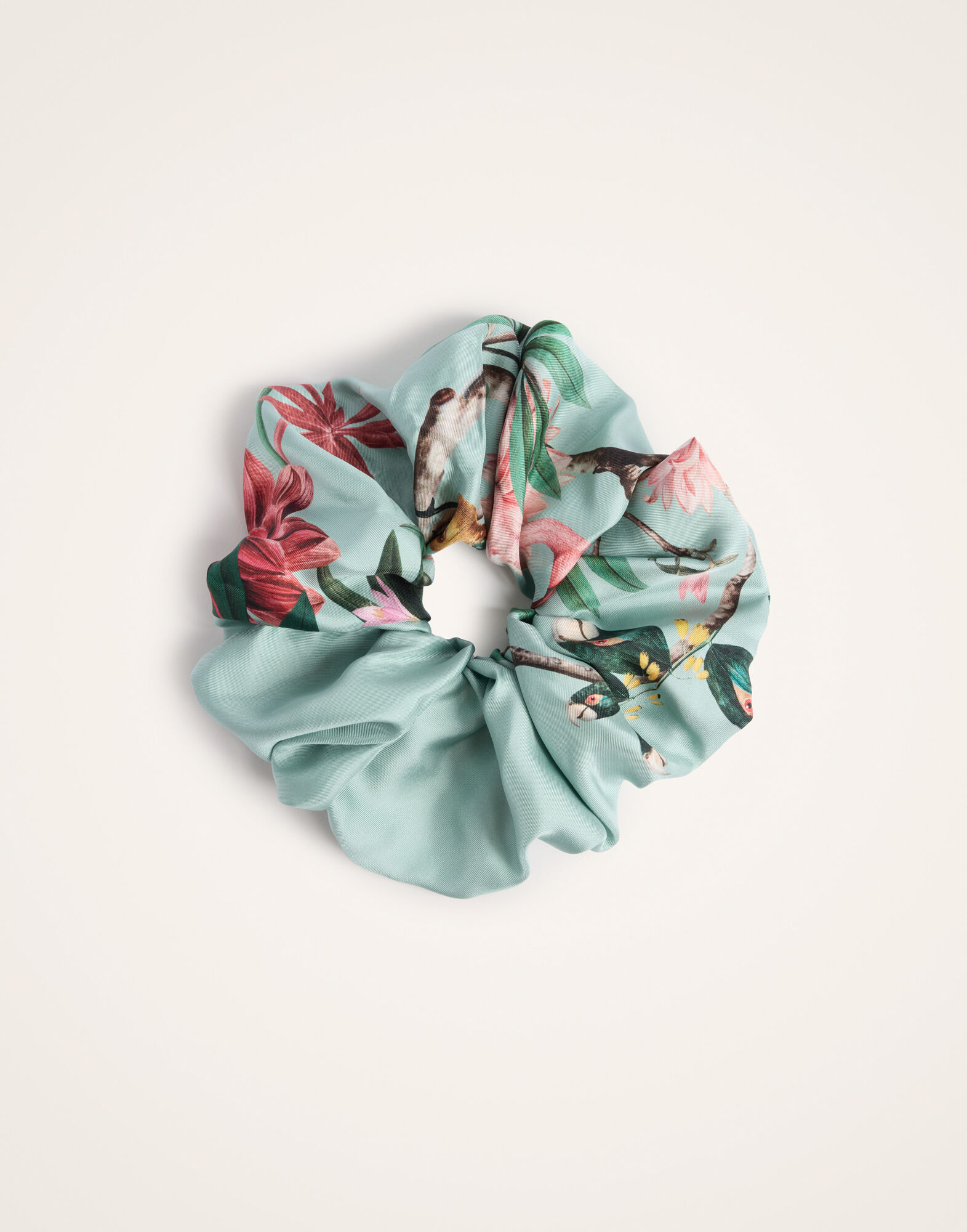 Giga Scrunchie La DoubleJ: Zooflora Light Blue Giga Scrunchie La DoubleJ: Zooflora Light Blue SCR0003SIL001