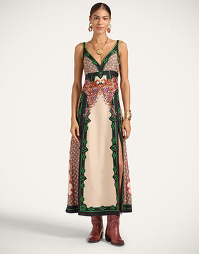 La Favorita Dress La DoubleJ: Mariposa Placée Ivory DRE0764SIL017
